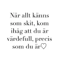 Du e bra som du e❤️ bäst är du